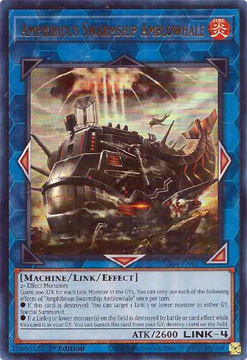 Amphibious Swarmship Amblowhale [RA04-EN077] Ultra Rare | Black Swamp Games