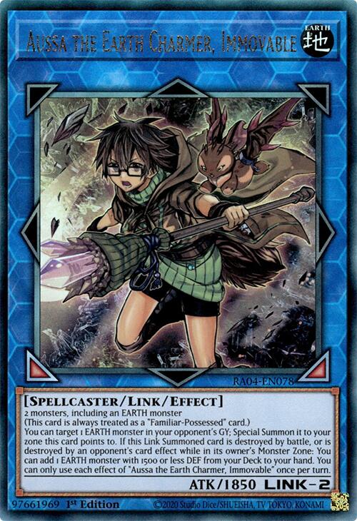 Aussa the Earth Charmer, Immovable [RA04-EN078] Prismatic Ultimate Rare | Black Swamp Games