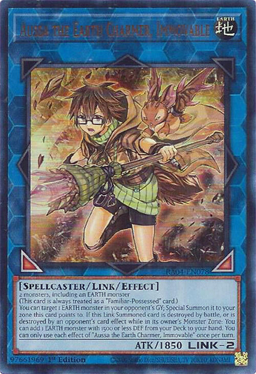 Aussa the Earth Charmer, Immovable [RA04-EN078] Ultra Rare | Black Swamp Games