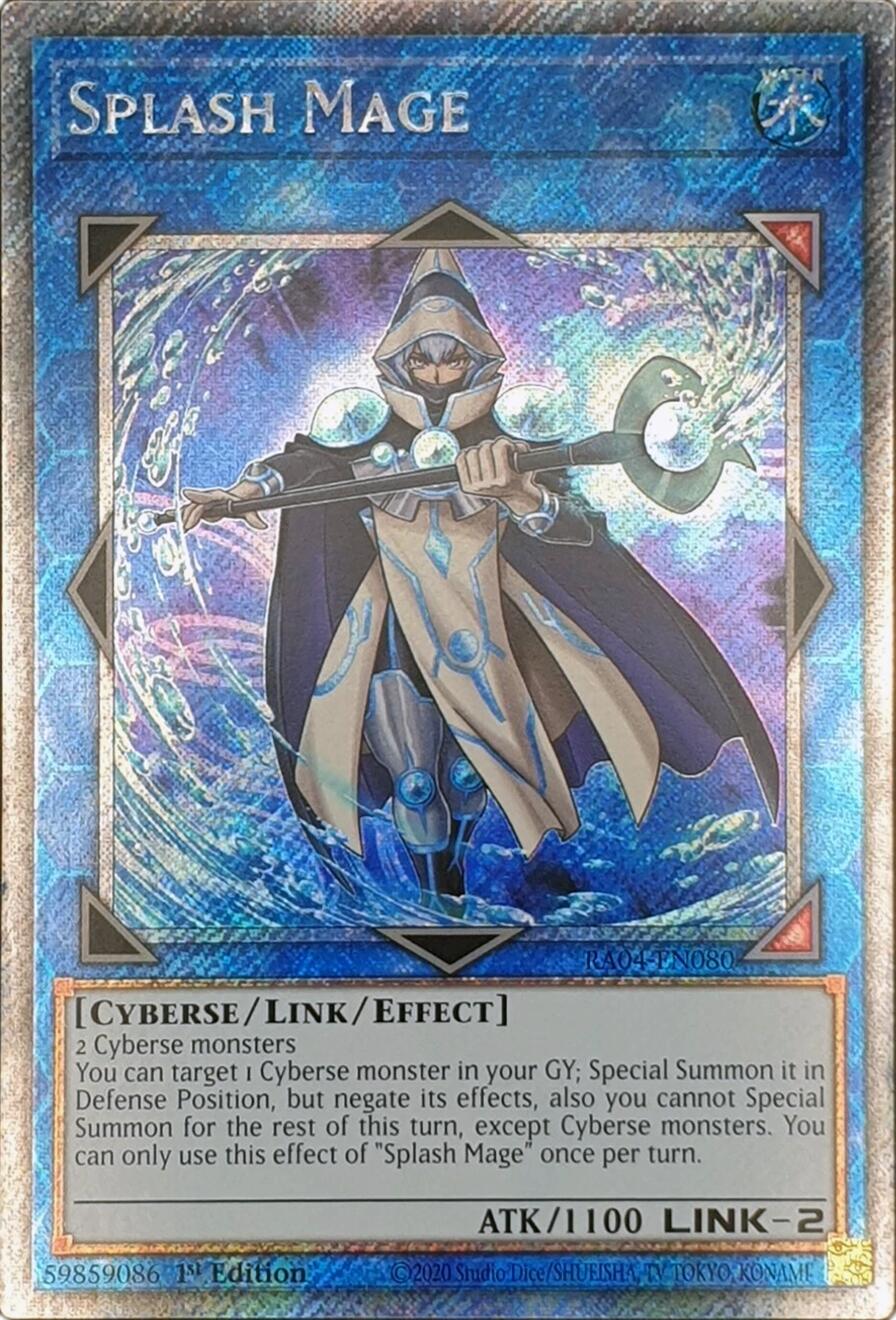 Splash Mage [RA04-EN080] Platinum Secret Rare | Black Swamp Games