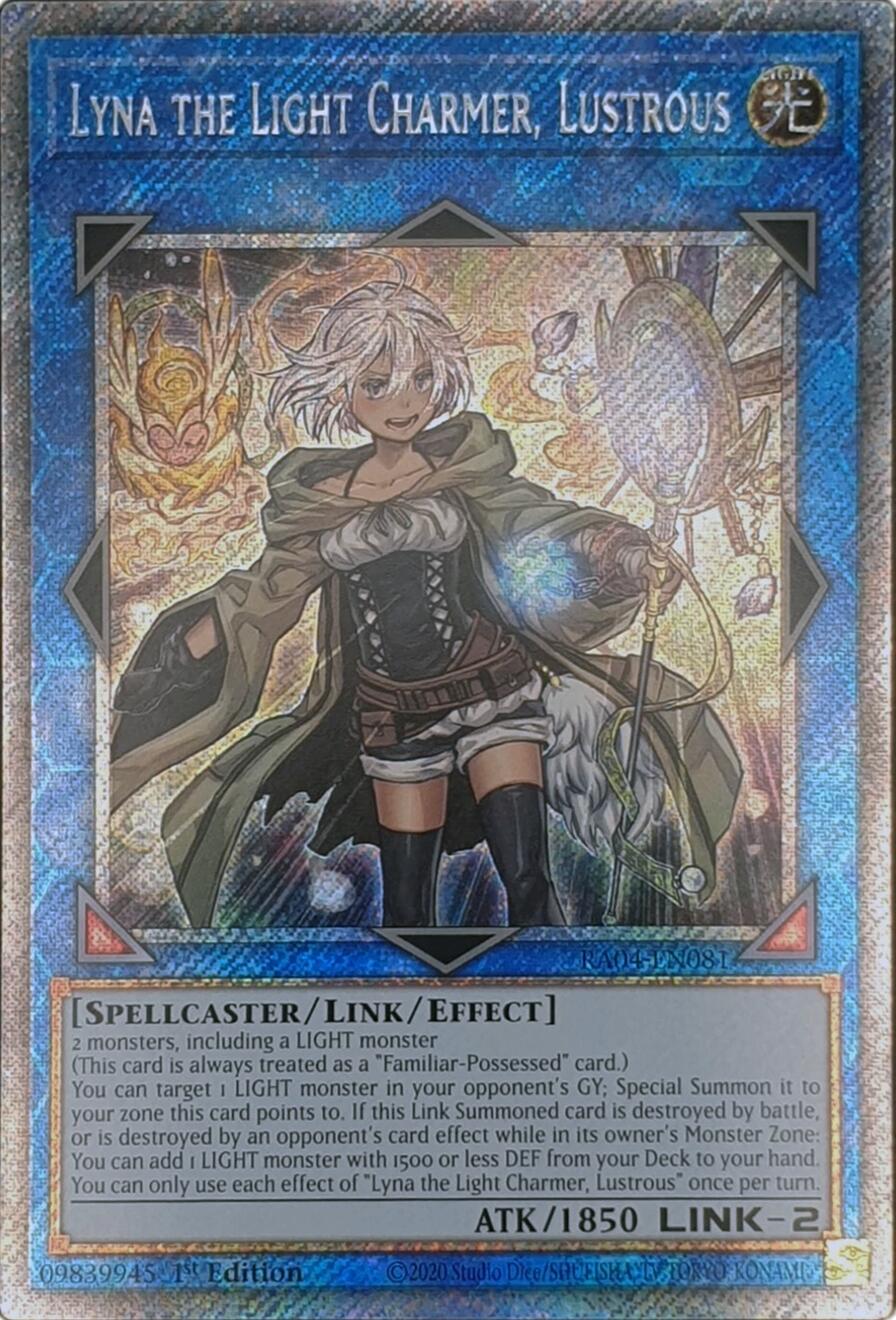 Lyna the Light Charmer, Lustrous [RA04-EN081] Platinum Secret Rare | Black Swamp Games