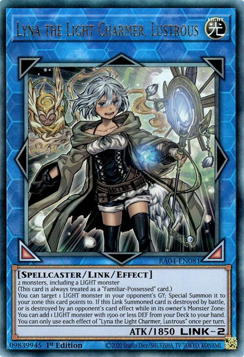 Lyna the Light Charmer, Lustrous [RA04-EN081] Prismatic Ultimate Rare | Black Swamp Games