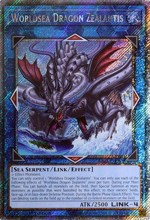 Worldsea Dragon Zealantis [RA04-EN082] Platinum Secret Rare | Black Swamp Games