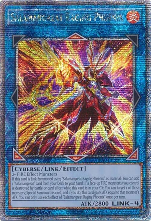 Salamangreat Raging Phoenix [RA04-EN083] Quarter Century Secret Rare | Black Swamp Games