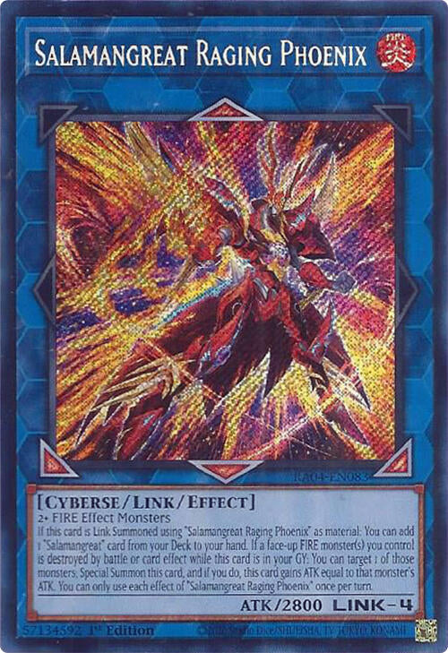 Salamangreat Raging Phoenix [RA04-EN083] Secret Rare | Black Swamp Games