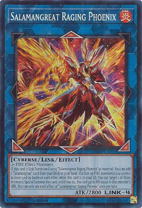 Salamangreat Raging Phoenix [RA04-EN083] Super Rare | Black Swamp Games