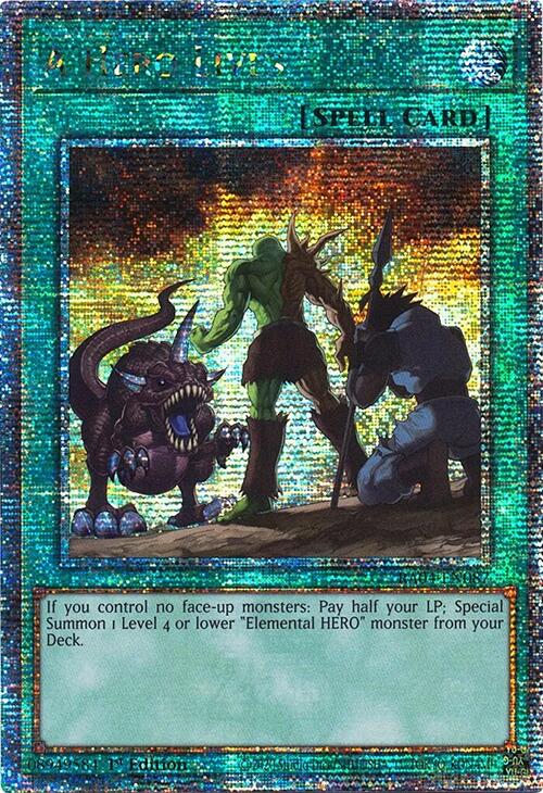 A Hero Lives [RA04-EN087] Quarter Century Secret Rare | Black Swamp Games