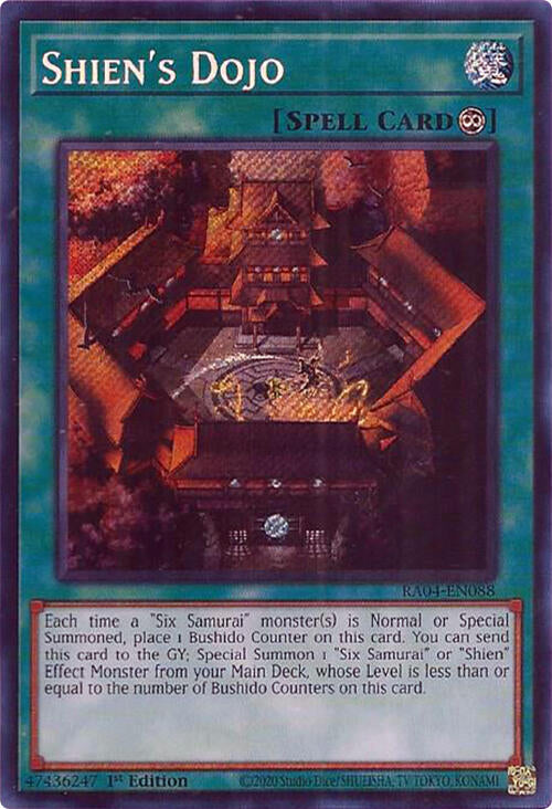 Shien's Dojo [RA04-EN088] Secret Rare | Black Swamp Games