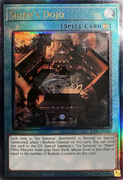 Shien's Dojo [RA04-EN088] Prismatic Ultimate Rare | Black Swamp Games