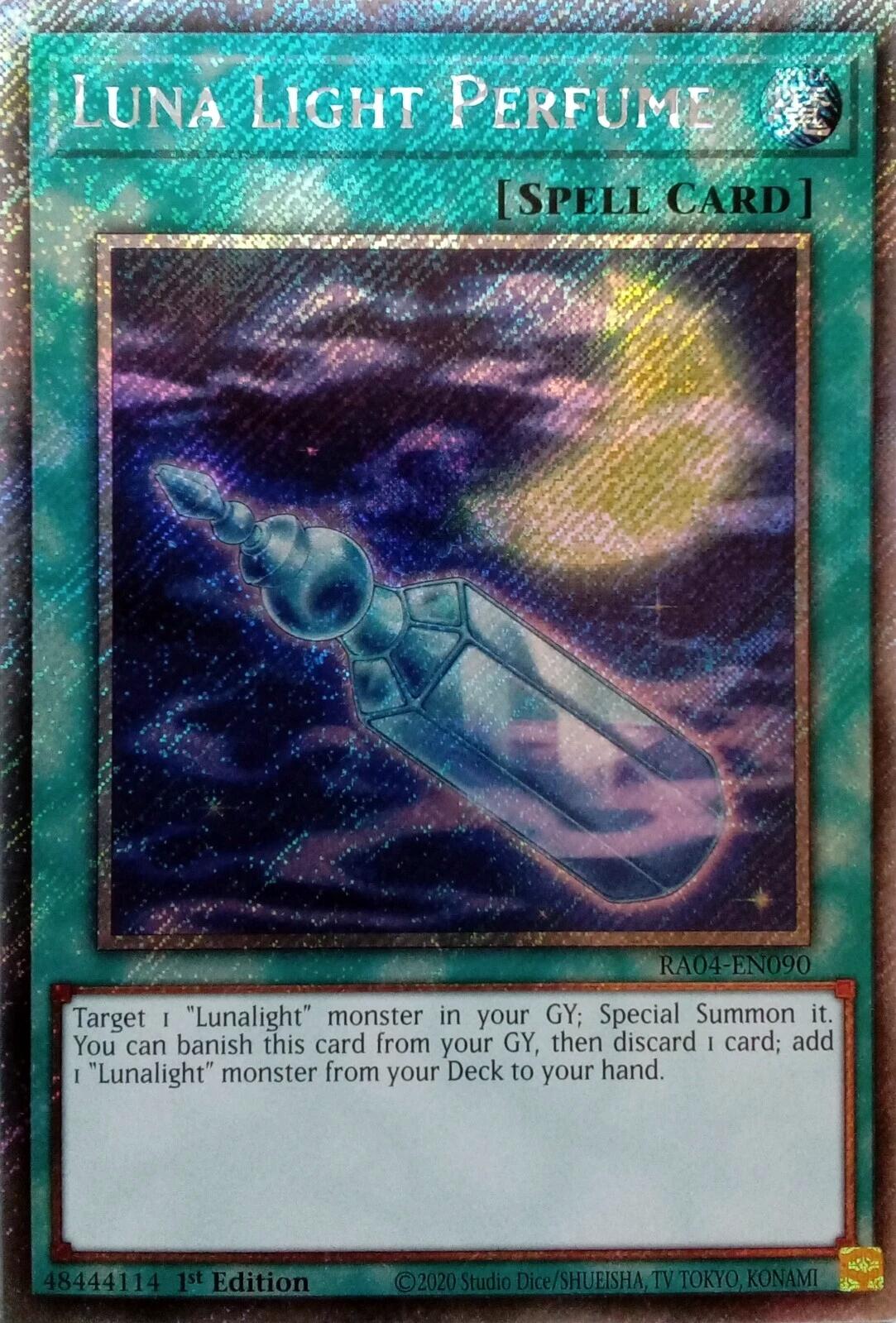 Luna Light Perfume [RA04-EN090] Platinum Secret Rare | Black Swamp Games