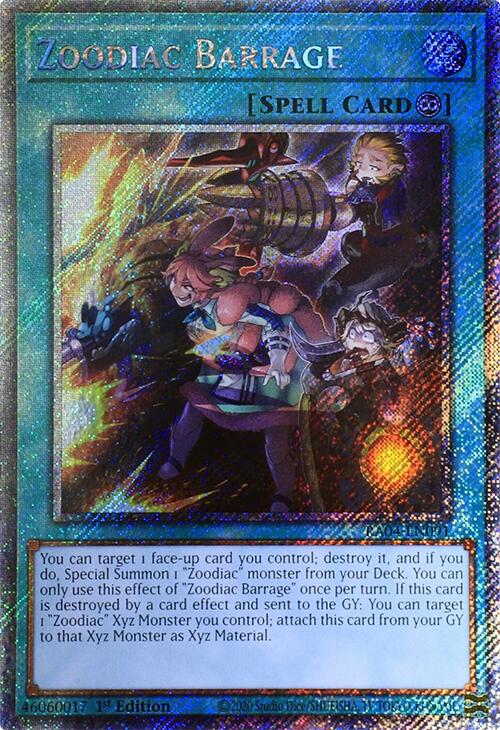 Zoodiac Barrage [RA04-EN091] Platinum Secret Rare | Black Swamp Games