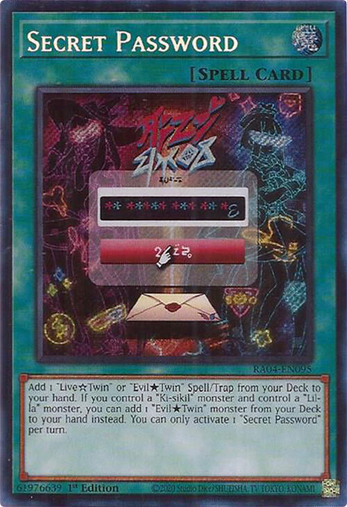 Secret Password [RA04-EN095] Secret Rare | Black Swamp Games