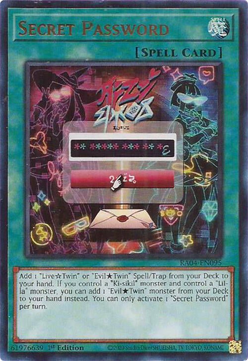 Secret Password [RA04-EN095] Ultra Rare | Black Swamp Games