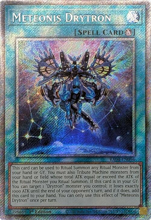 Meteonis Drytron [RA04-EN096] Platinum Secret Rare | Black Swamp Games
