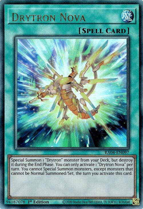 Drytron Nova [RA04-EN097] Prismatic Ultimate Rare | Black Swamp Games