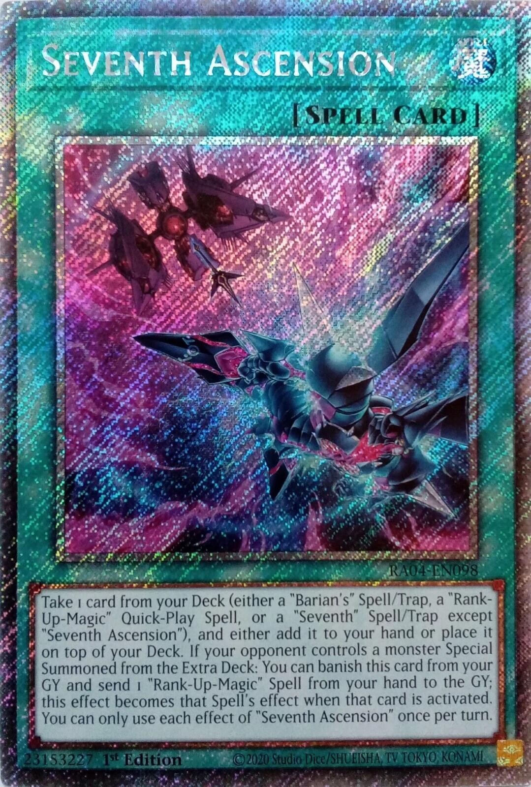 Seventh Ascension [RA04-EN098] Platinum Secret Rare | Black Swamp Games
