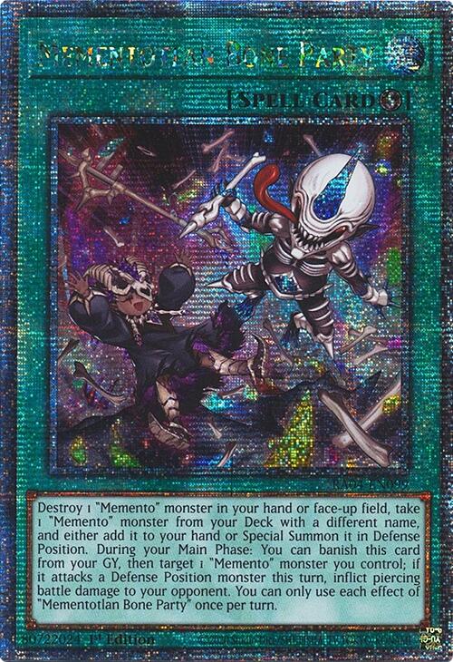 Mementotlan Bone Party [RA04-EN099] Quarter Century Secret Rare | Black Swamp Games