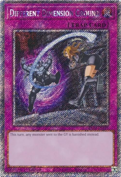 Different Dimension Ground [RA04-EN101] Platinum Secret Rare | Black Swamp Games