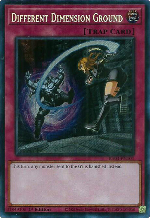 Different Dimension Ground [RA04-EN101] Secret Rare | Black Swamp Games