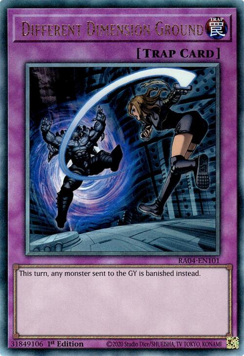 Different Dimension Ground [RA04-EN101] Prismatic Ultimate Rare | Black Swamp Games