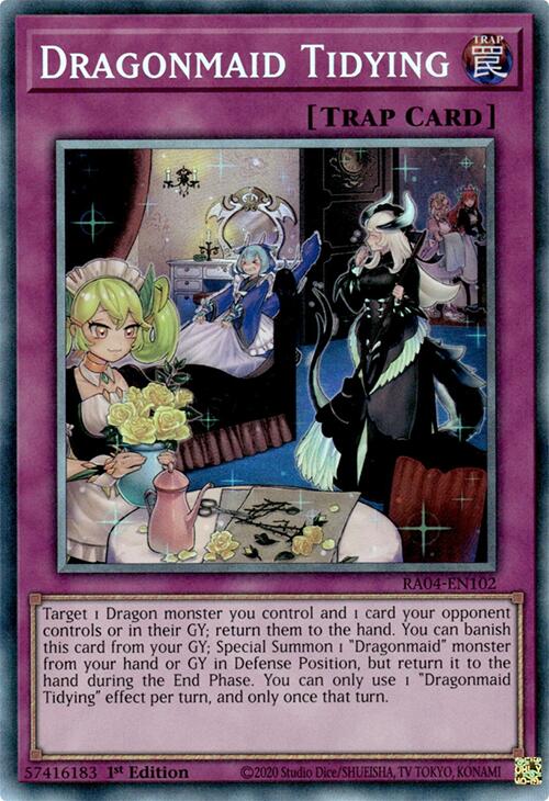 Dragonmaid Tidying [RA04-EN102] Prismatic Collector's Rare | Black Swamp Games
