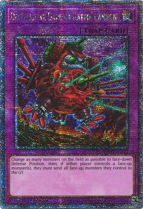 Destructive Daruma Karma Cannon [RA04-EN103] Quarter Century Secret Rare | Black Swamp Games