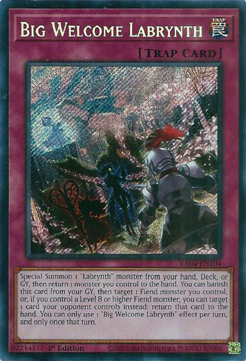 Big Welcome Labrynth [RA04-EN104] Secret Rare | Black Swamp Games