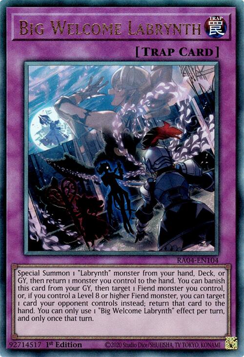 Big Welcome Labrynth [RA04-EN104] Prismatic Ultimate Rare | Black Swamp Games