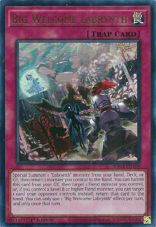Big Welcome Labrynth [RA04-EN104] Ultra Rare | Black Swamp Games
