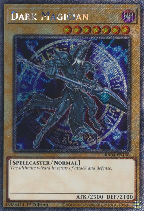 Dark Magician (6th Art) [RA04-EN106] Platinum Secret Rare | Black Swamp Games