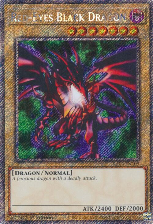 Red-Eyes Black Dragon (4th Art) [RA04-EN109] Platinum Secret Rare | Black Swamp Games