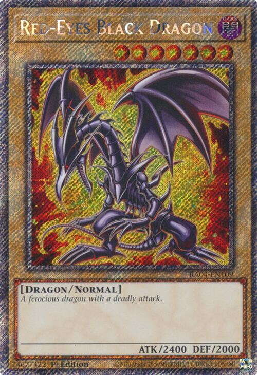 Red-Eyes Black Dragon (7th Art) [RA04-EN109] Platinum Secret Rare | Black Swamp Games