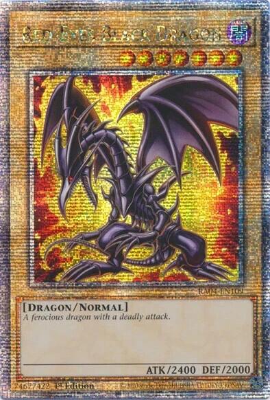 Red-Eyes Black Dragon (7th Art) [RA04-EN109] Quarter Century Secret Rare | Black Swamp Games