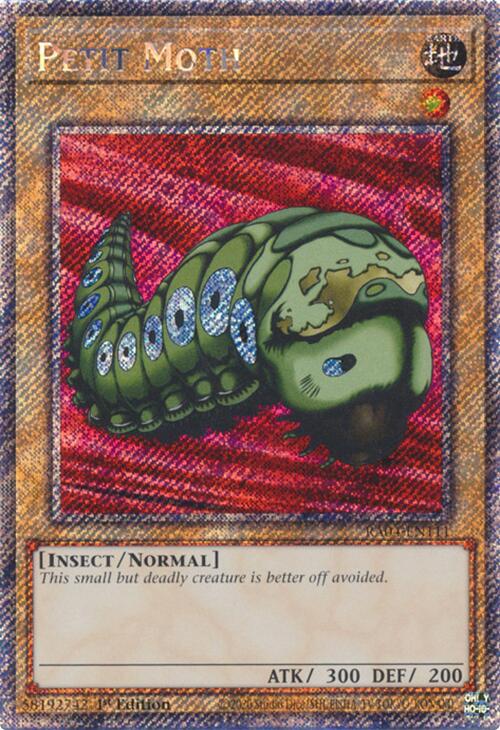 Petit Moth [RA04-EN111] Platinum Secret Rare | Black Swamp Games