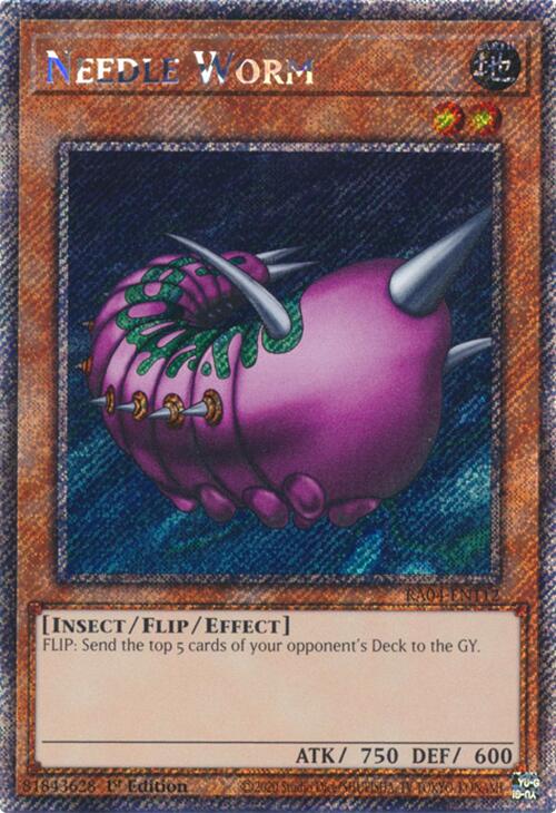 Needle Worm [RA04-EN112] Platinum Secret Rare | Black Swamp Games