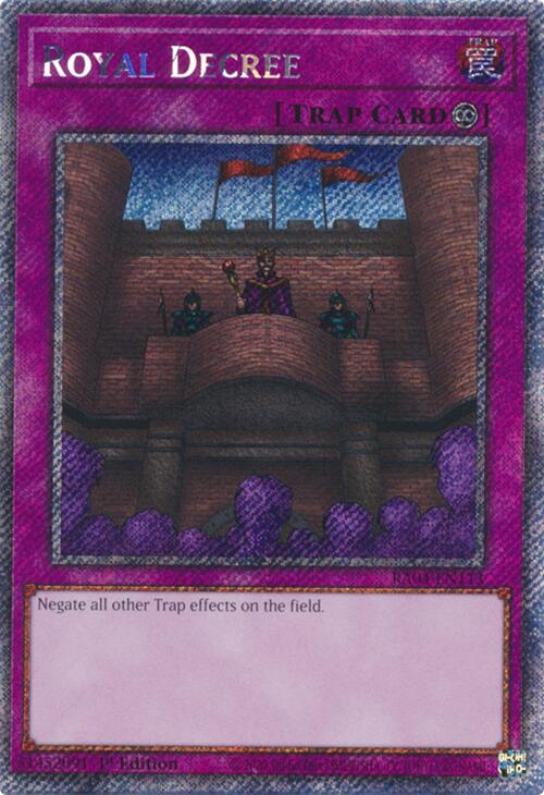 Royal Decree [RA04-EN113] Platinum Secret Rare | Black Swamp Games