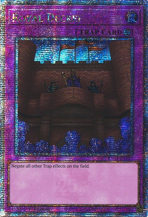 Royal Decree [RA04-EN113] Quarter Century Secret Rare | Black Swamp Games