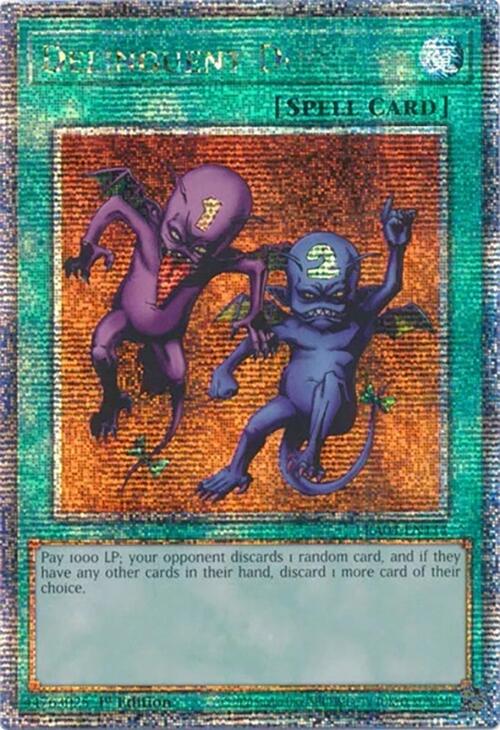 Delinquent Duo [RA04-EN114] Quarter Century Secret Rare | Black Swamp Games