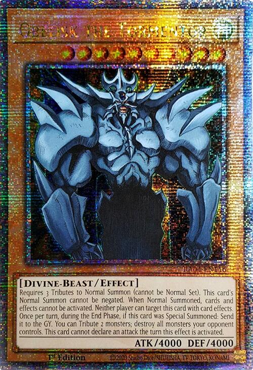 Obelisk the Tormentor [RA04-EN116] Quarter Century Secret Rare | Black Swamp Games