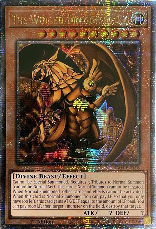 The Winged Dragon of Ra [RA04-EN118] Quarter Century Secret Rare | Black Swamp Games