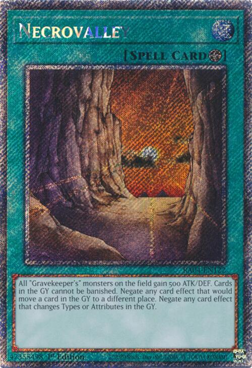 Necrovalley [RA04-EN122] Platinum Secret Rare | Black Swamp Games