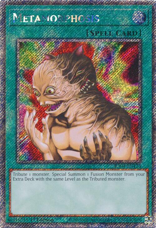Metamorphosis [RA04-EN123] Platinum Secret Rare | Black Swamp Games