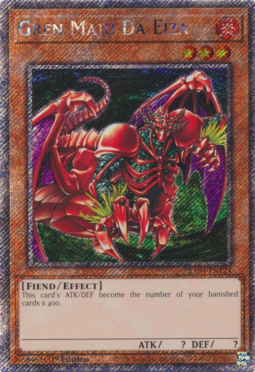 Gren Maju Da Eiza [RA04-EN124] Platinum Secret Rare | Black Swamp Games