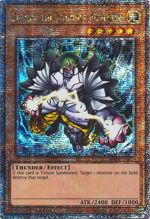 Zaborg the Thunder Monarch [RA04-EN125] Quarter Century Secret Rare | Black Swamp Games
