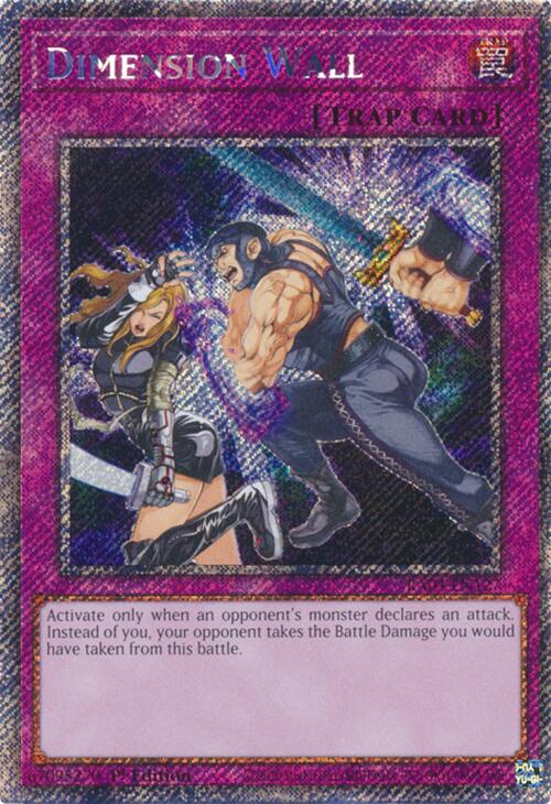 Dimension Wall [RA04-EN127] Platinum Secret Rare | Black Swamp Games