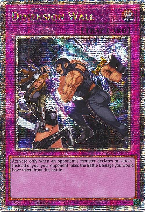 Dimension Wall [RA04-EN127] Quarter Century Secret Rare | Black Swamp Games