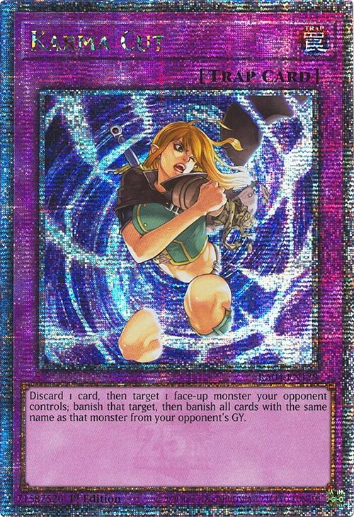 Karma Cut [RA04-EN128] Quarter Century Secret Rare | Black Swamp Games