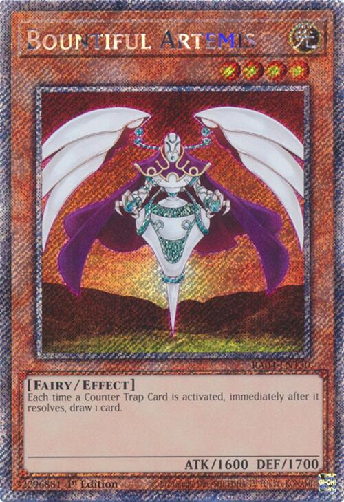 Bountiful Artemis [RA04-EN130] Platinum Secret Rare | Black Swamp Games