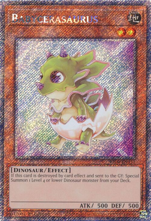 Babycerasaurus [RA04-EN131] Platinum Secret Rare | Black Swamp Games