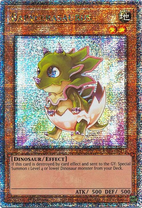 Babycerasaurus [RA04-EN131] Quarter Century Secret Rare | Black Swamp Games